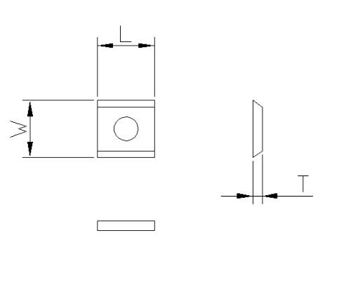 Vendeplatte HM 7,5x12x1,5 mm HWE 35° - universal (T04MG-CR)