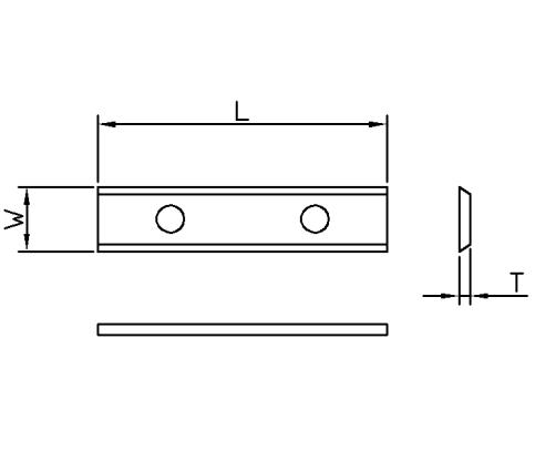 Vendeplatte HM 120x13x2,2 mm HWE 35° - universal (T08MF)