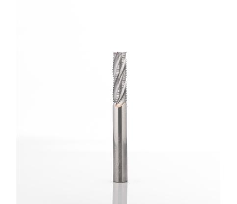 Klein sletfræser MHM (Tinalox), Ø6x15x60 mm, Z4, højre, negativ spiral, til rustfri/jernholdige materialer