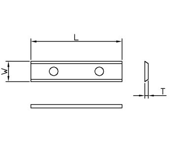 Vendeplatte HM 35,0x12x1,5 mm HWE 35° - universal (T04F-CR)