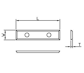 Vendeplatte HM 39,5x12x1,5 mm, Z4, HWB 35° til MDF og spånplader (T03SMG)