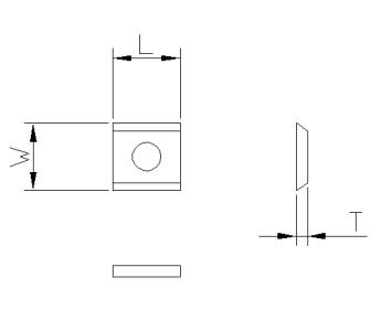 Vendeplatte HM 9,6x12x1,5 mm HWE 35° - universal (T04F-CR)