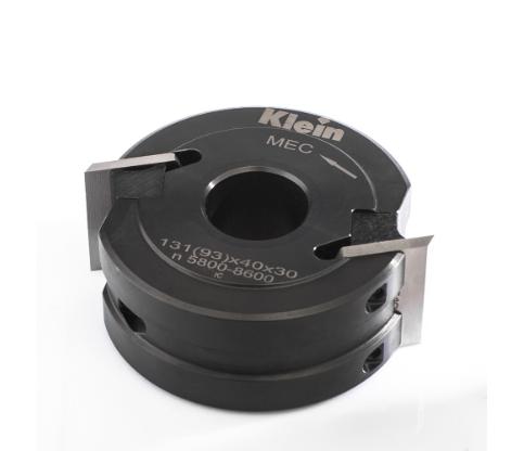Klein universal profilhoved stål, Ø120x35 mm, til profil 40x4 mm, mekanisk fremføring, Z2