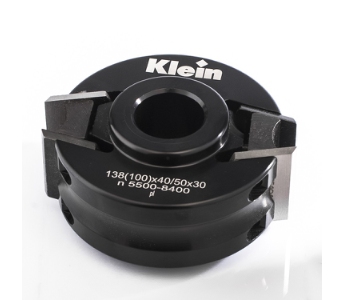 Klein universal profilhoved alu, Ø120x35 mm, til profil og afviser 40/50x4 mm, manuel fremføring, Z2