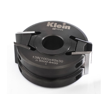 Klein universal profilhoved stål, Ø120x30 mm, til profil og afviser 40x4 mm, manuel fremføring, Z2
