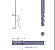 HM-fræser Ø8x24/30x73 mm, Z4, R0,2, cylindrisk - til stål / rustfri