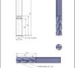 HM-fræser Ø12x36/42x94 mm, Z4, F0,3, cylindrisk - til stål / rustfri